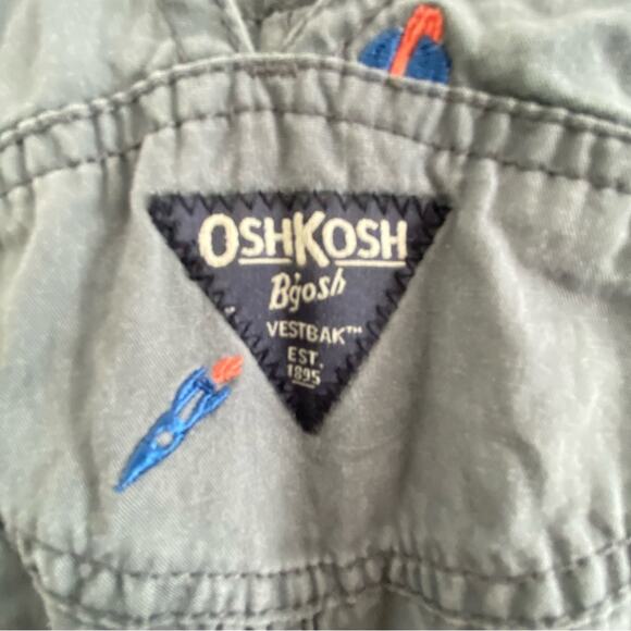 OshKosh Overalls boys size 24m Rocket Space Gray toddler Overalls Size 24 months - Picture 5 of 6